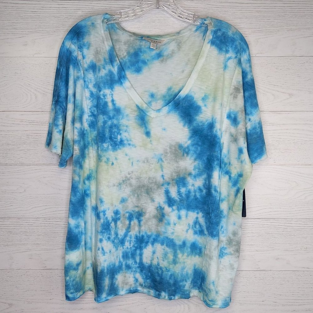 Lucky Brand T-shirt V Neck Tie Dye